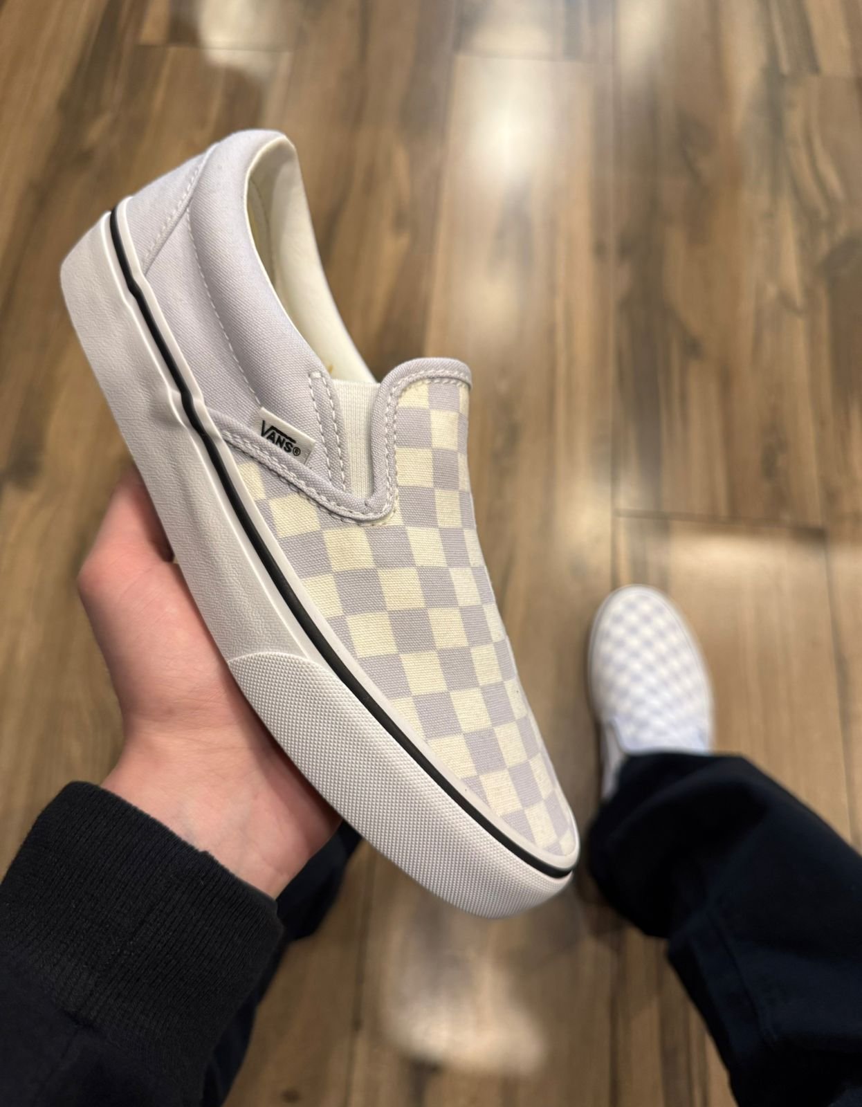 Tênis Vans Slip-On Checkerboard Halogen Blue