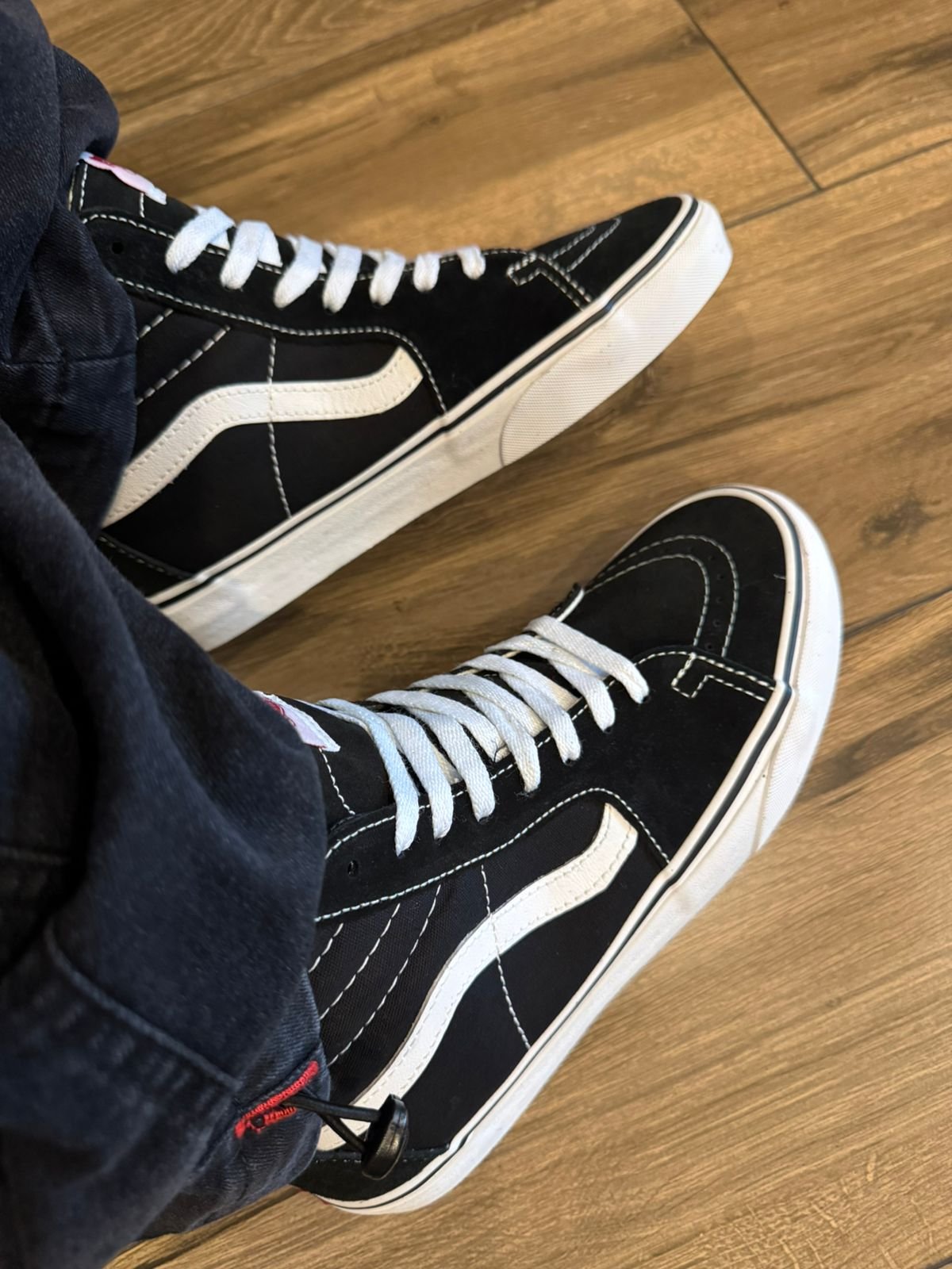 03 tenis sk8 hi black white