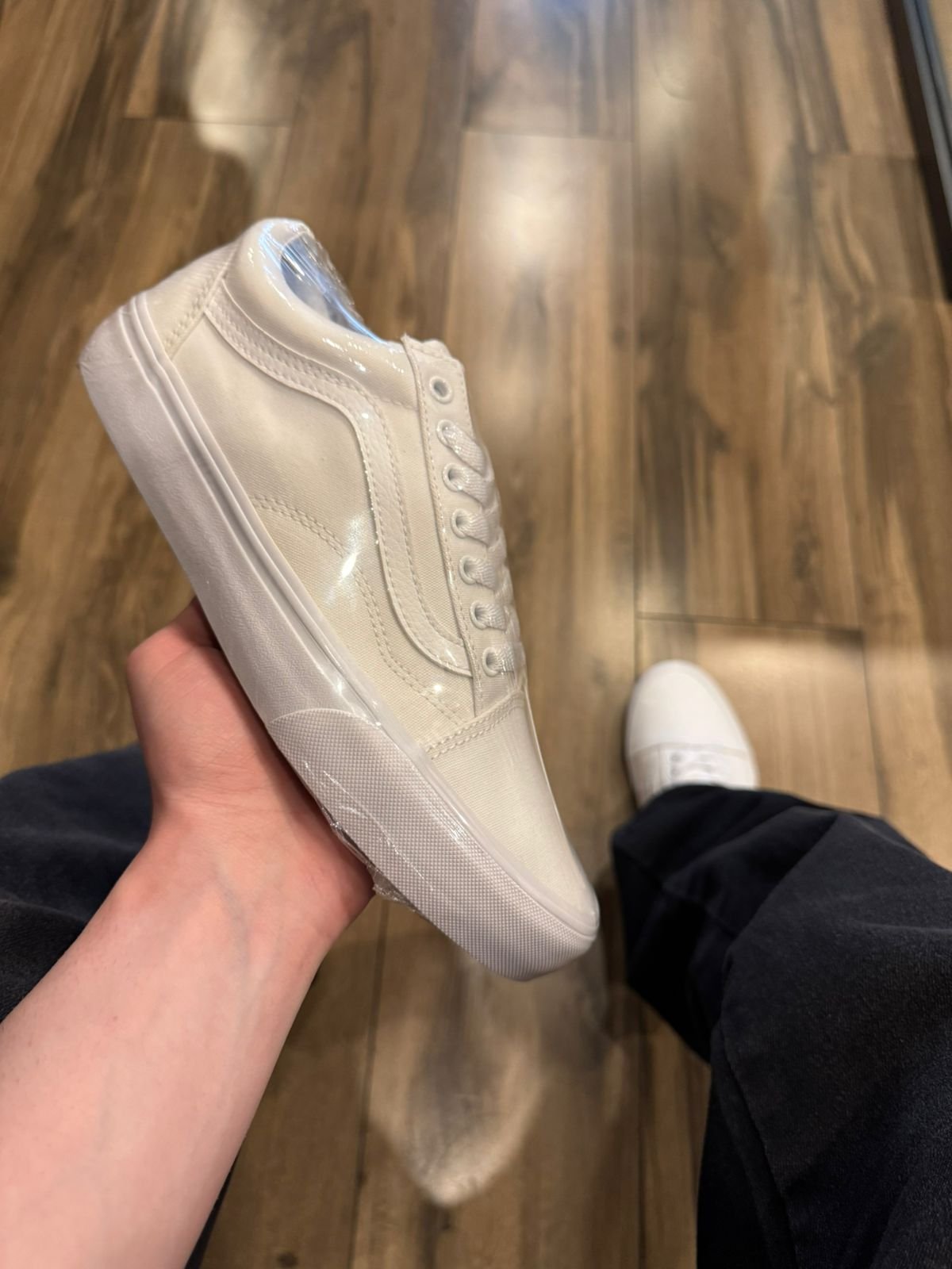 02 tenis old skool truel white vans