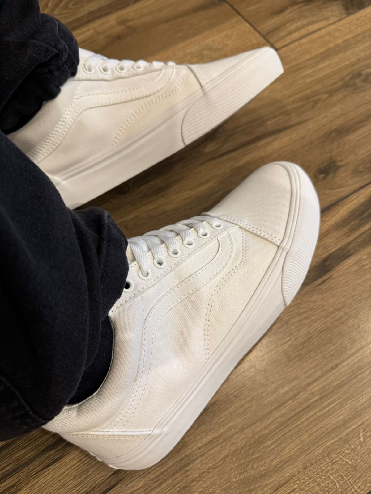 03 tenis old skool truel white vans