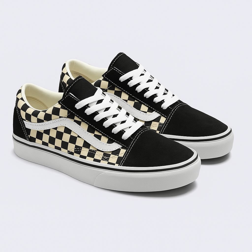 Tênis Old Skool Primary Checkerboard Black White